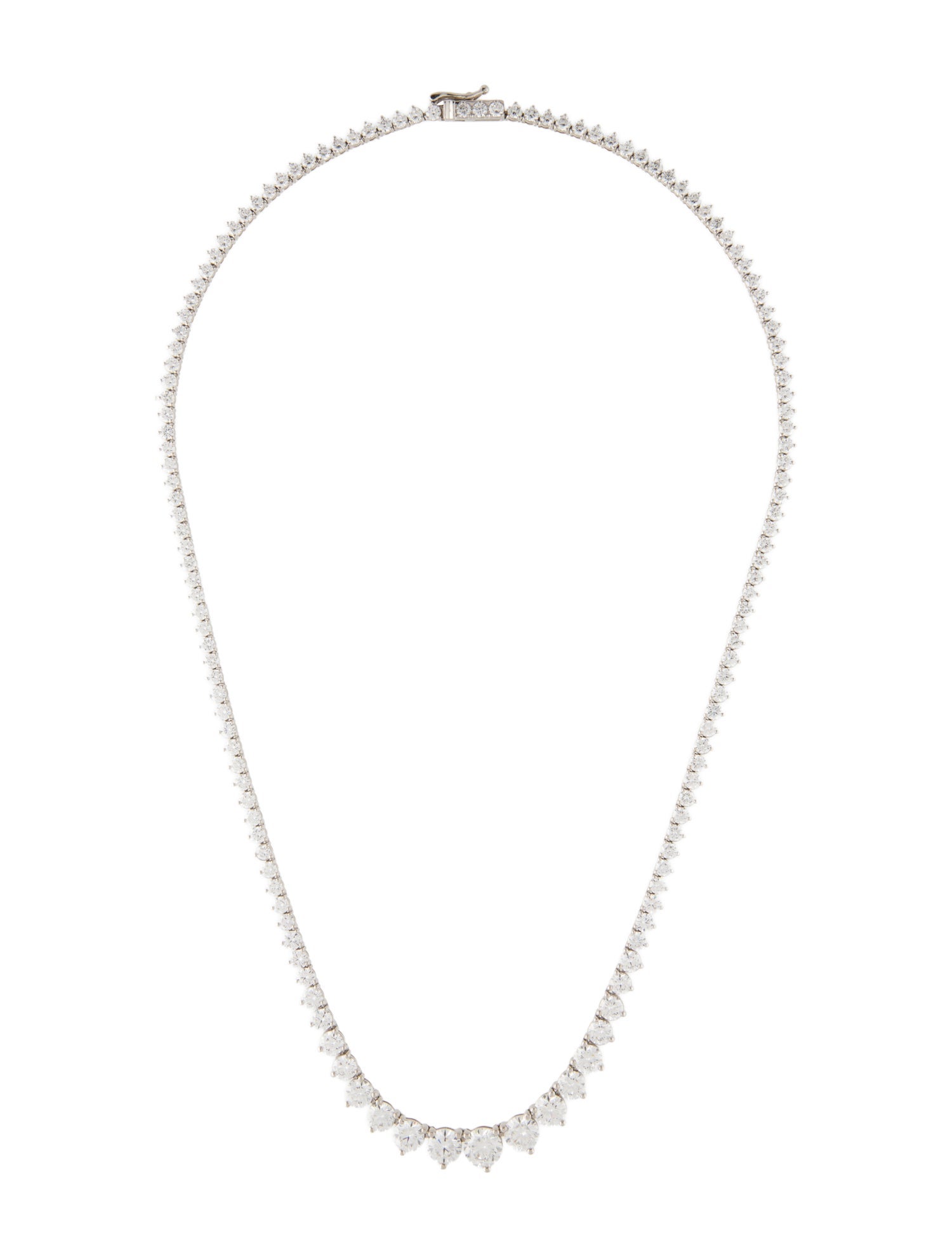 Necklace 14K 15.00ctw Lab-Grown Diamond Graduated Collar Necklace