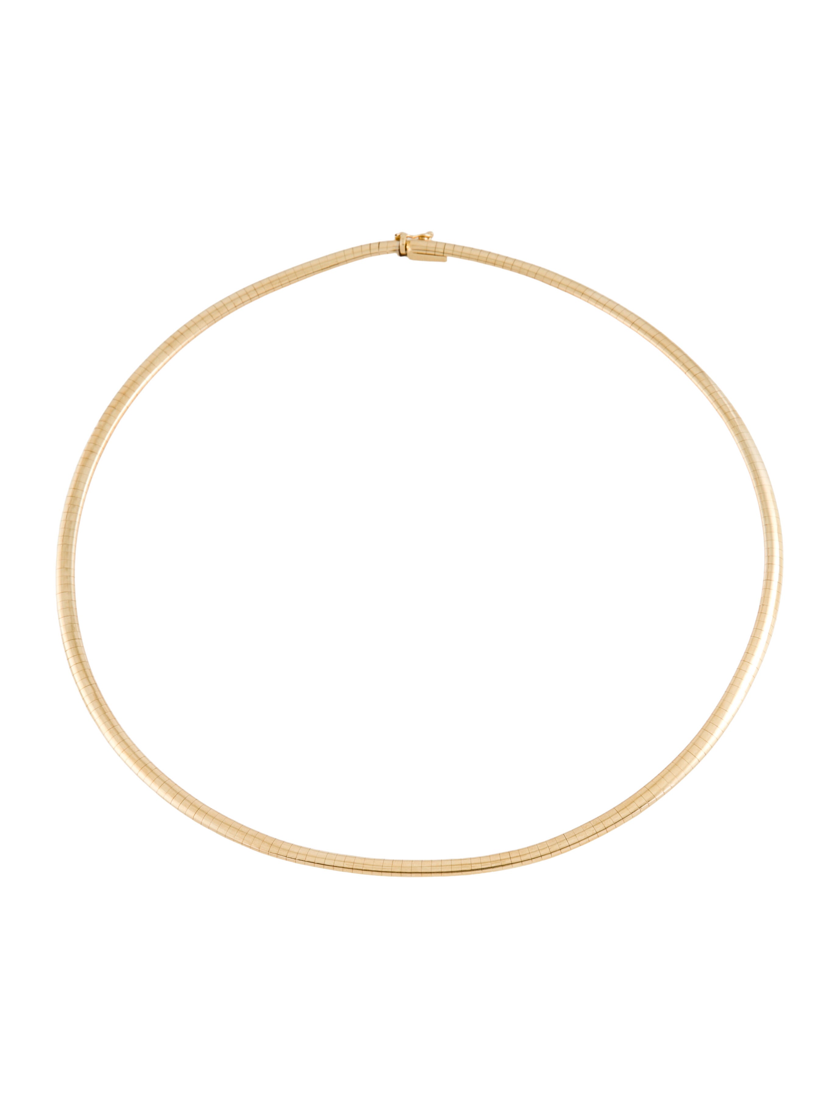 Necklace 14K Omega Chain Necklace