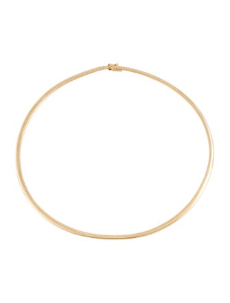 Necklace 14K Omega Chain Necklace