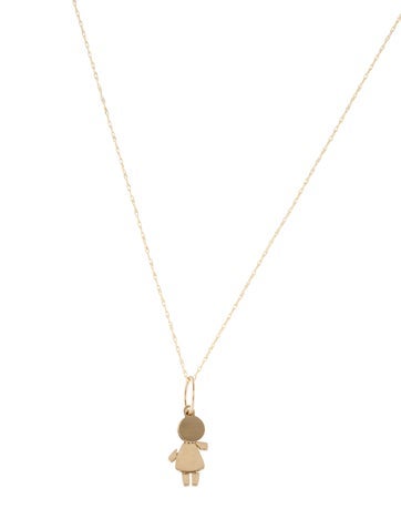 Necklace Pendant 14K Girl