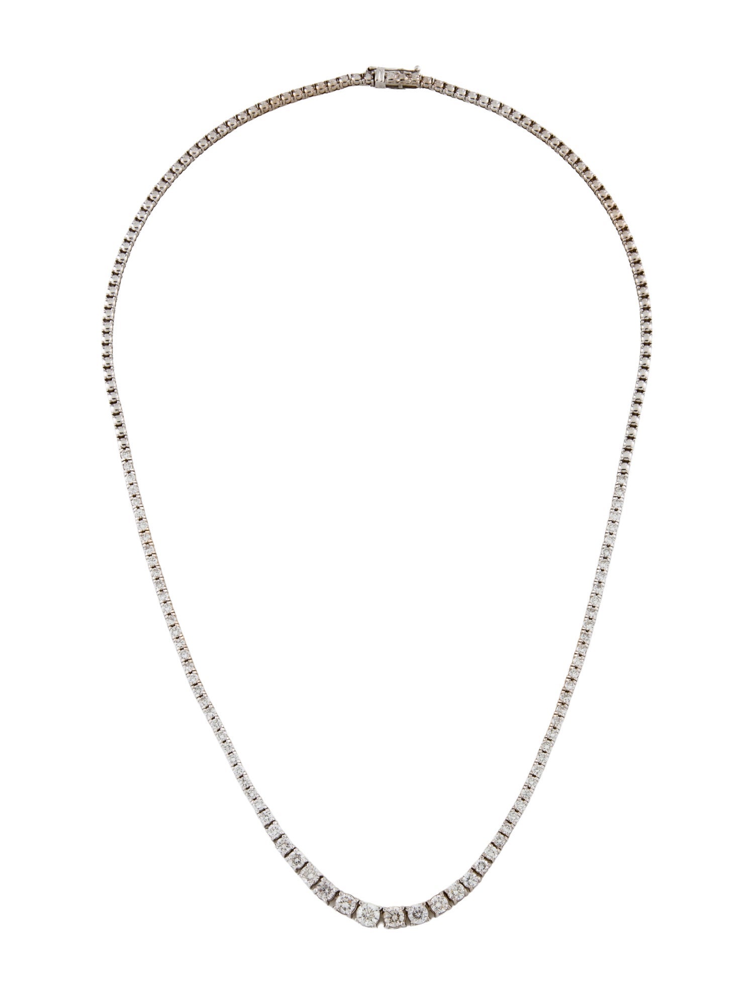 Necklace 18K 4.07ctw Diamond Tennis Link