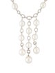 Necklace J. Stella 18K Pearl & Diamond Lavalier Necklace