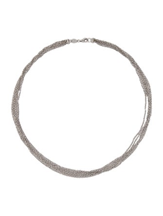 Necklace 9K Multistrand Chain Necklace