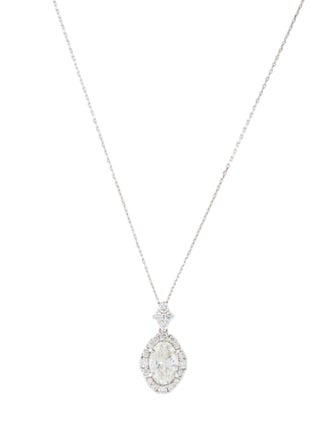 Necklace 14K 1.41ctw Lab-Grown Diamond Pendant Necklace