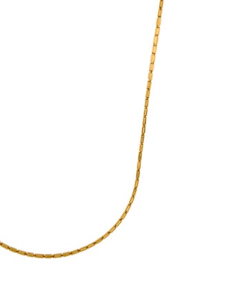 Necklace 23K Textured Link Chain Necklace