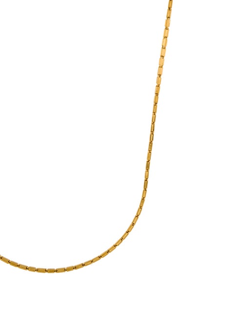 Necklace 23K Textured Link Chain Necklace