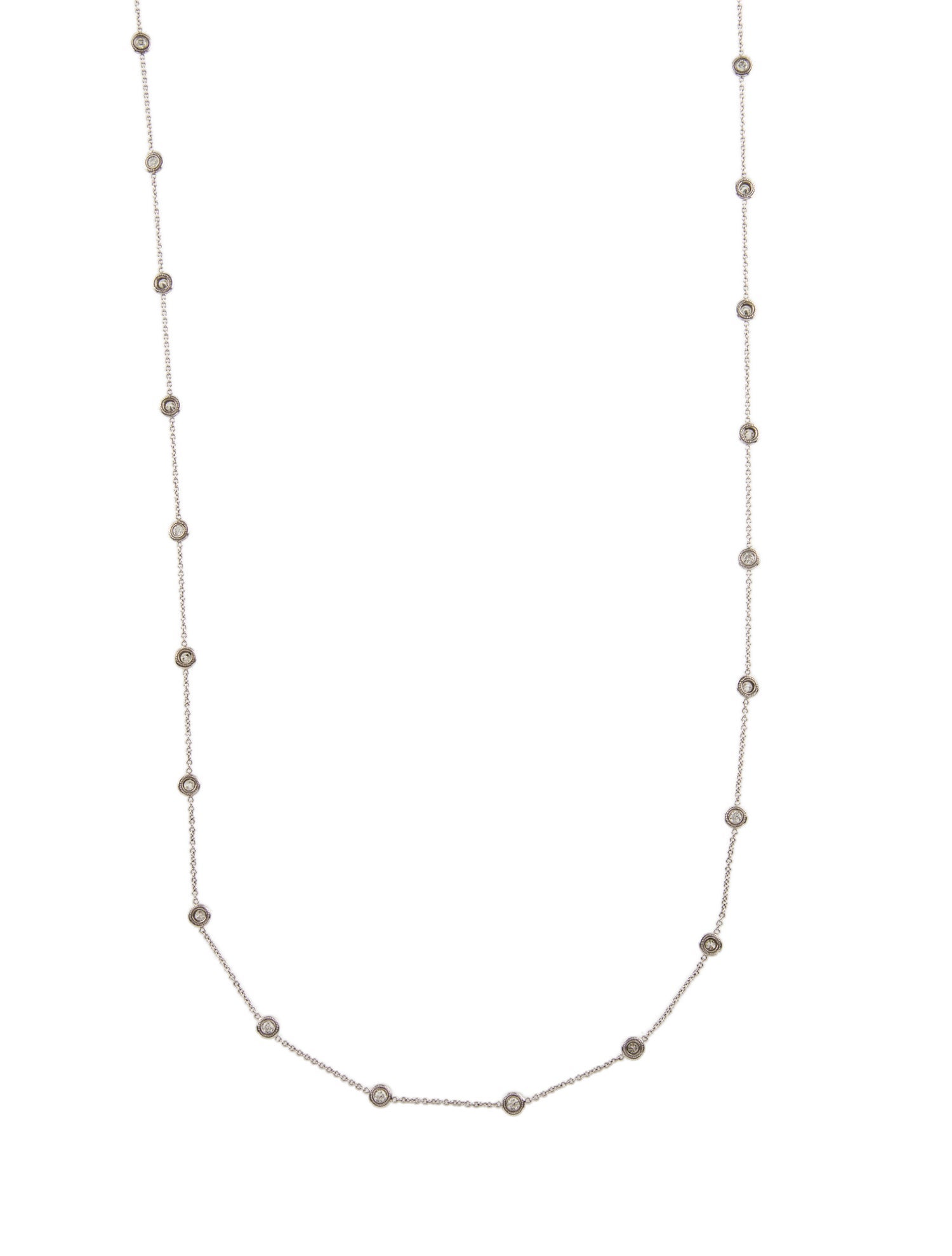 Necklace 14K 2.50ctw Diamond Station Necklace
