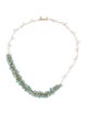 Necklace 14K Zircon & Quartz Beaded Necklace