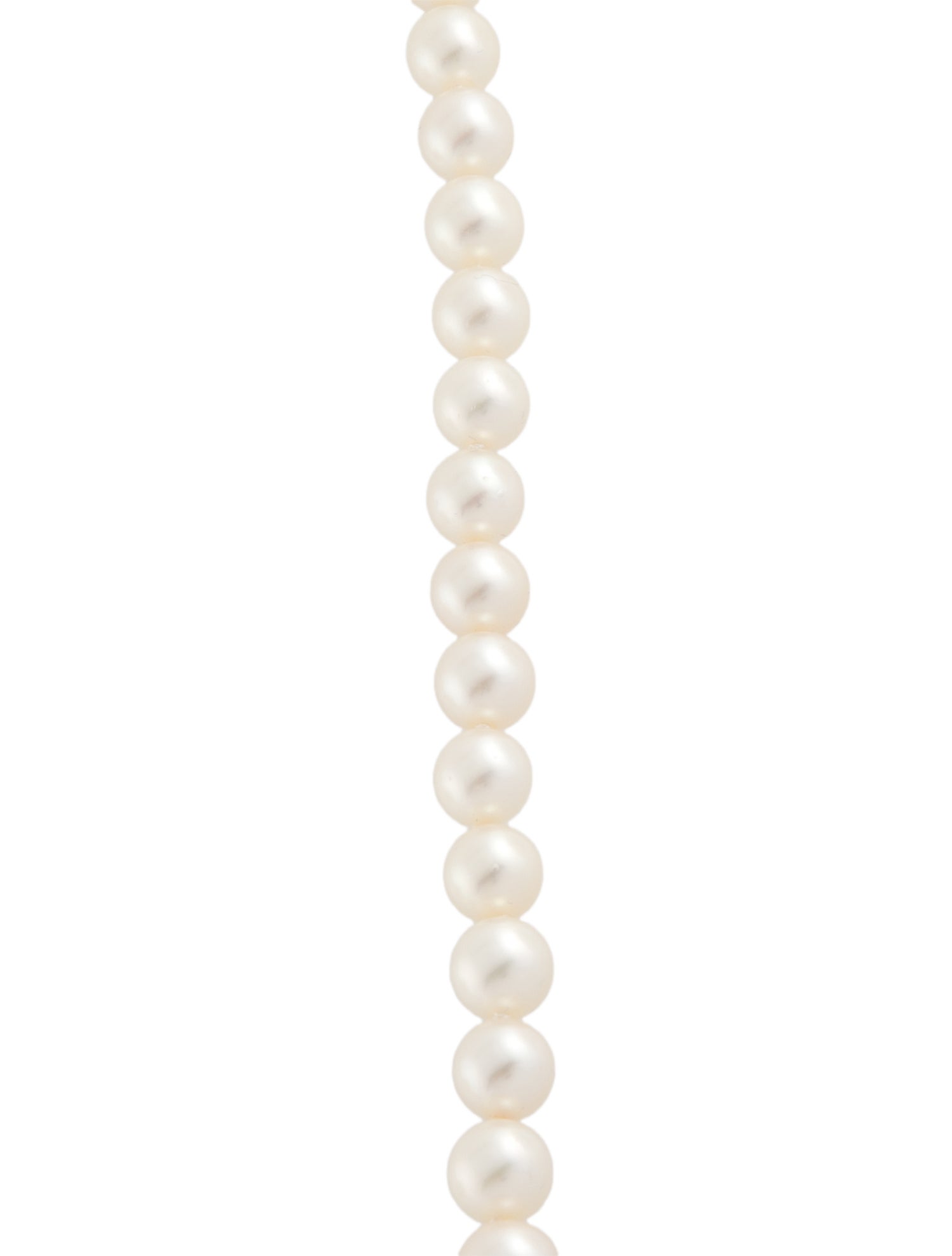 Necklace 14K Pearl & Ruby Long Bead Strand