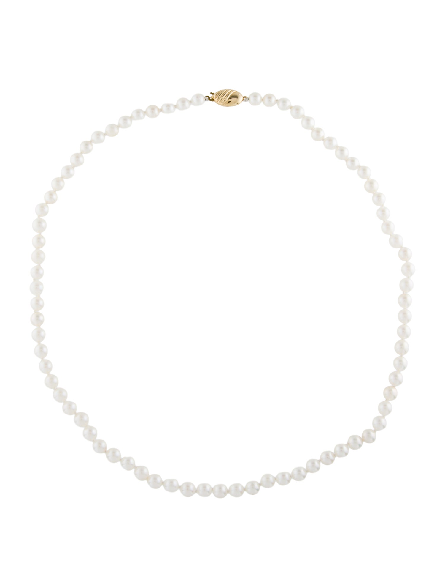 Necklace 14K Pearl Bead Strand Necklace