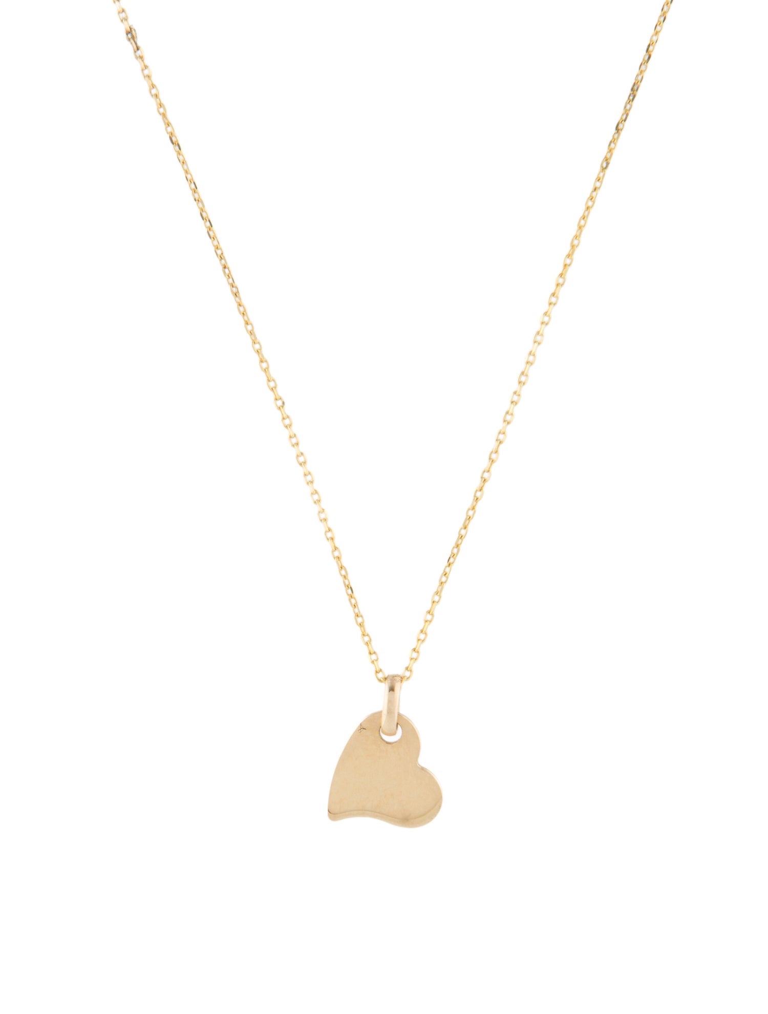 Necklace 14K Heart Pendant Necklace