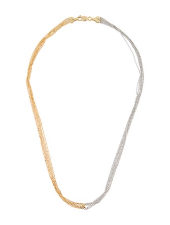 Necklace 14K Two-Tone Bead Chain