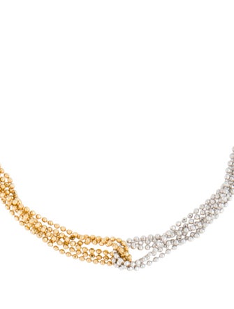 Necklace 14K Two-Tone Bead Chain