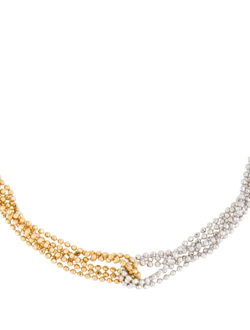 Necklace 14K Two-Tone Bead Chain