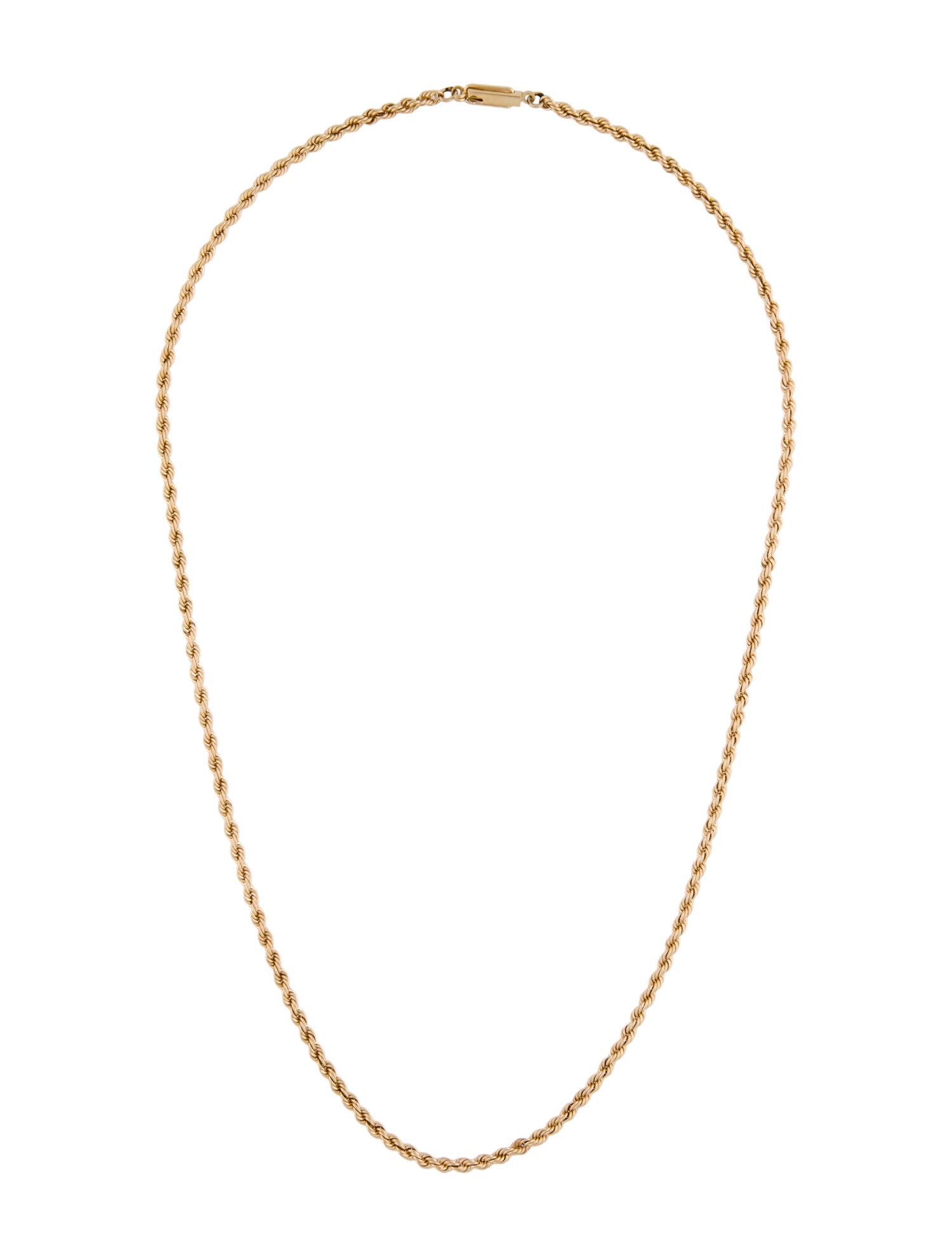 Necklace 14K Rope Chain Necklace