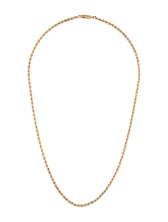 Necklace 14K Rope Chain Necklace