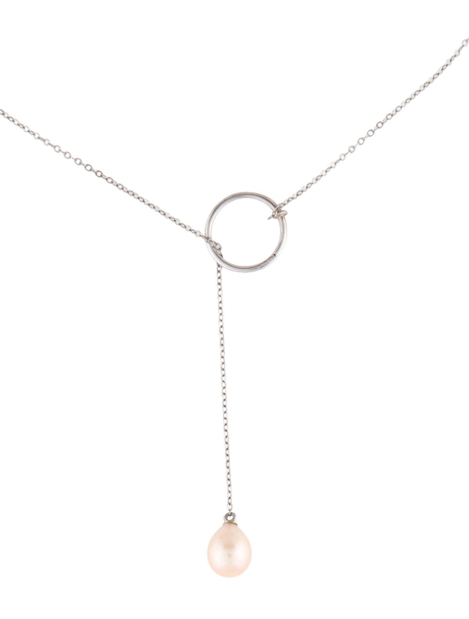 Necklace 14K Pearl Lariat
