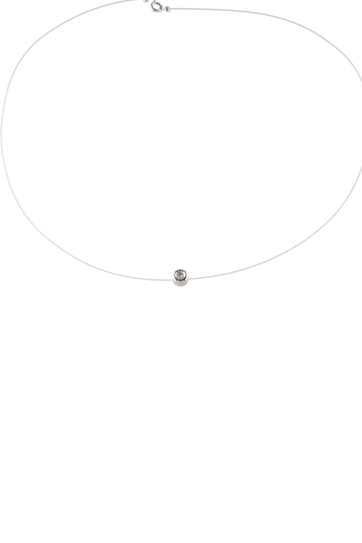 Necklace 14K Diamond Floating Pendant
