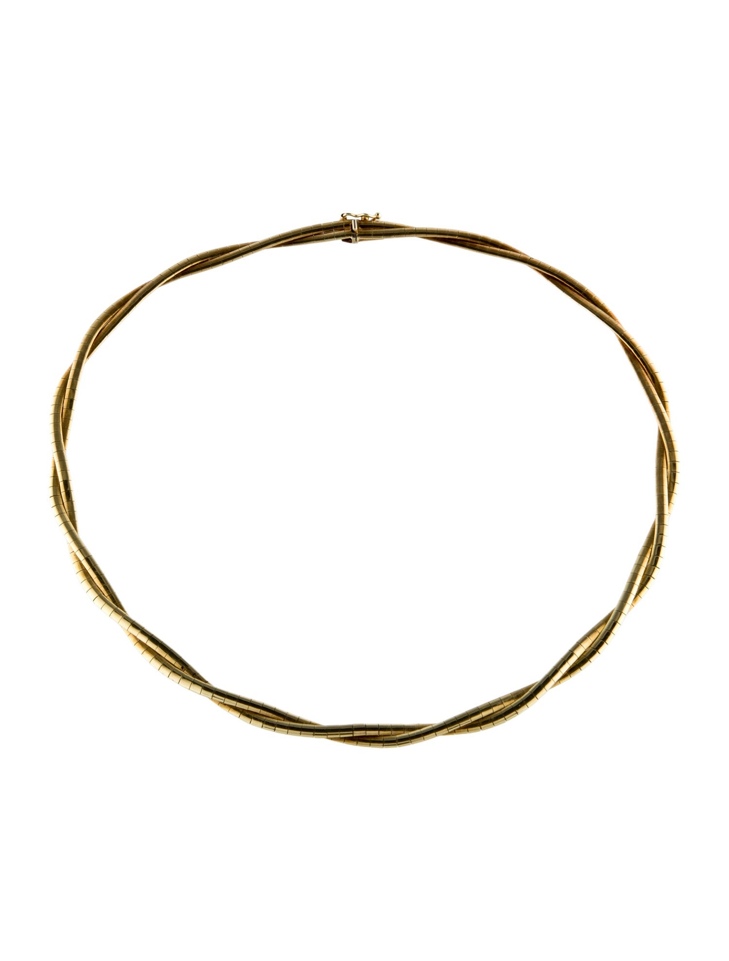 Necklace 14K Twist Collar