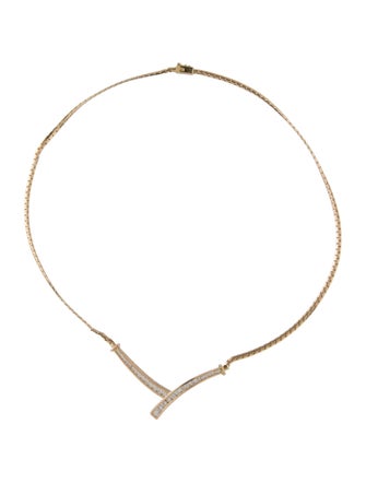 Necklace 14K 1.03ctw Diamond Station Chain Necklace