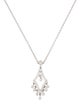 Necklace 18K Diamond Fringe Pendant Necklace