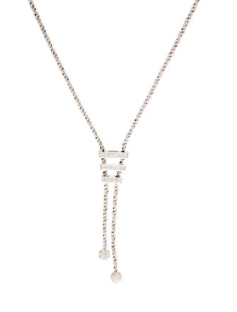 Necklace 18K 1.27ctw Diamond Lavalier Necklace