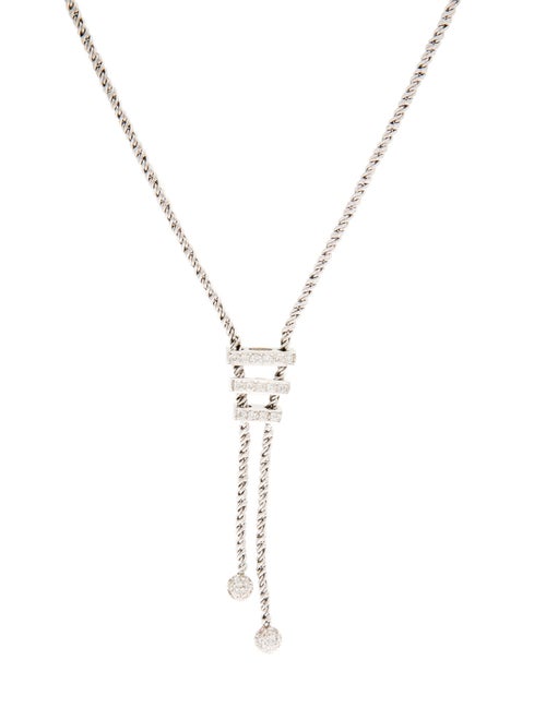 Necklace 18K 1.27ctw Diamond Lavalier Necklace
