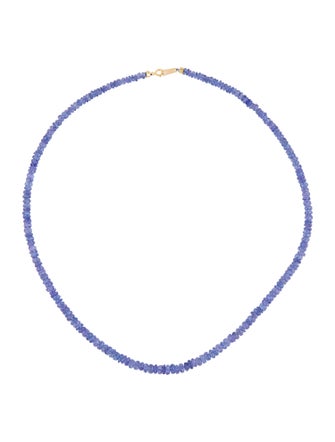 Necklace 18K Tanzanite Graduated Beaded Strand
