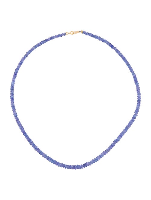 Necklace 18K Tanzanite Graduated Beaded Strand