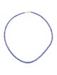 Necklace 18K Tanzanite Graduated Beaded Strand