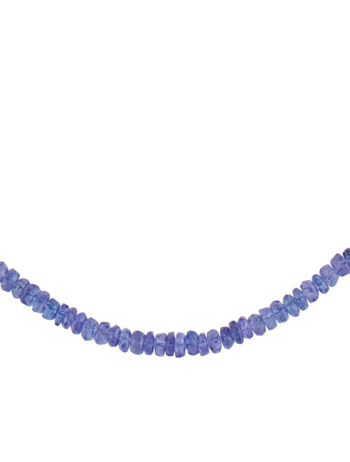 Necklace 18K Tanzanite Graduated Beaded Strand