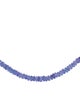 Necklace 18K Tanzanite Graduated Beaded Strand