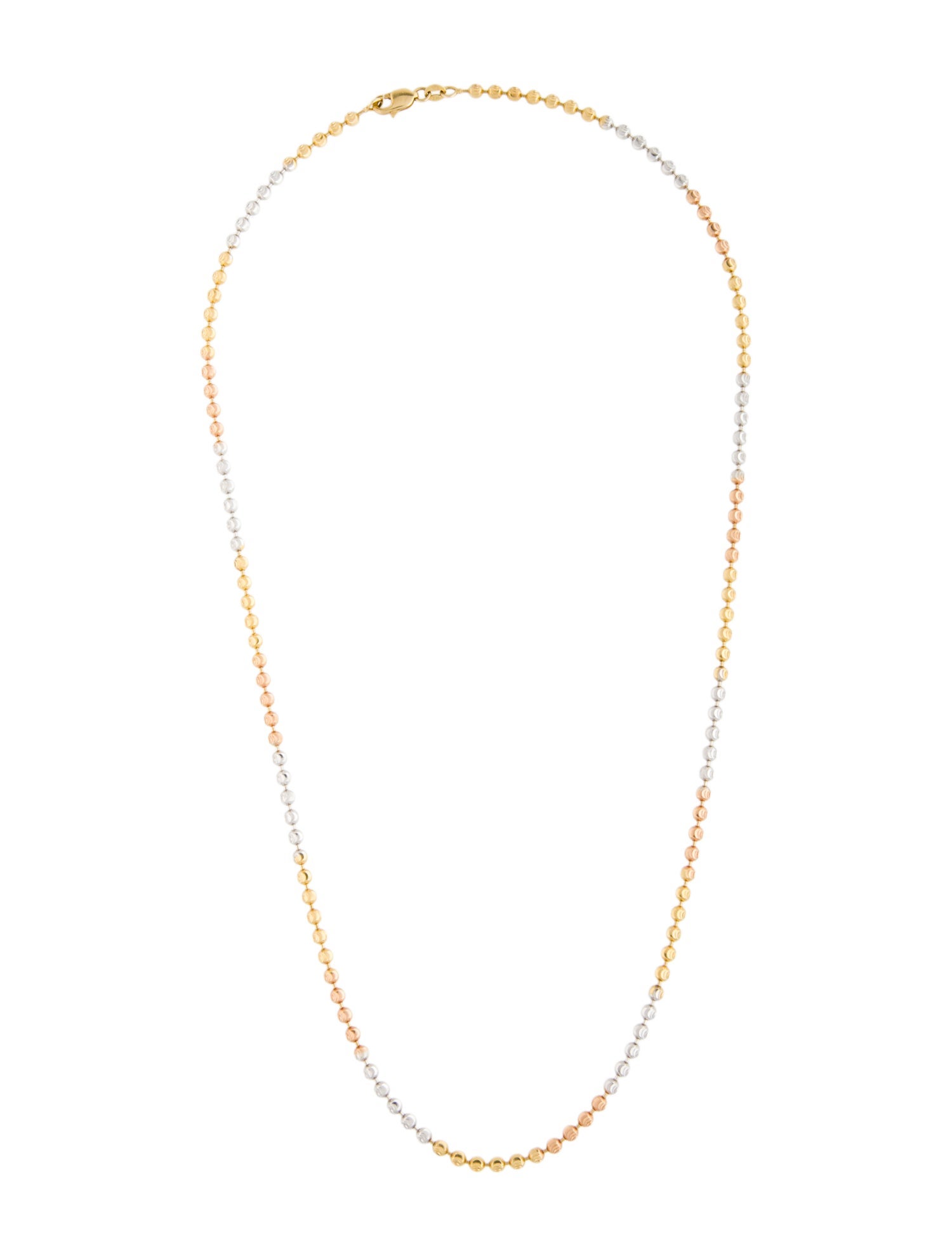Necklace 14K Bead style Chain Necklace