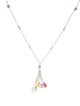 Necklace 14K Multistone Lavalier Necklace