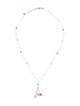 Necklace 14K Multistone Lavalier Necklace
