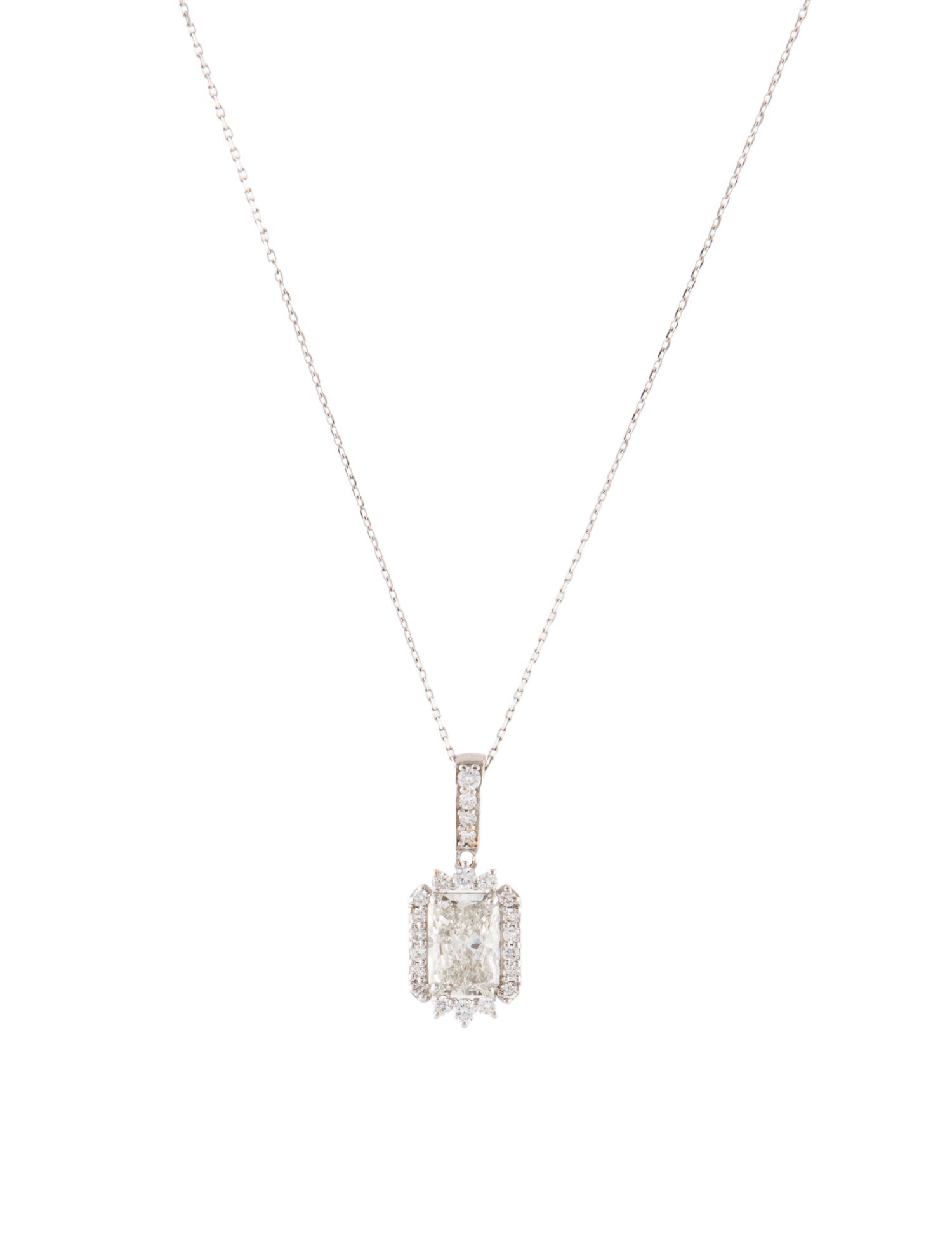 Necklace 14K 1.31ctw Lab-Grown Diamond Pendant Necklace