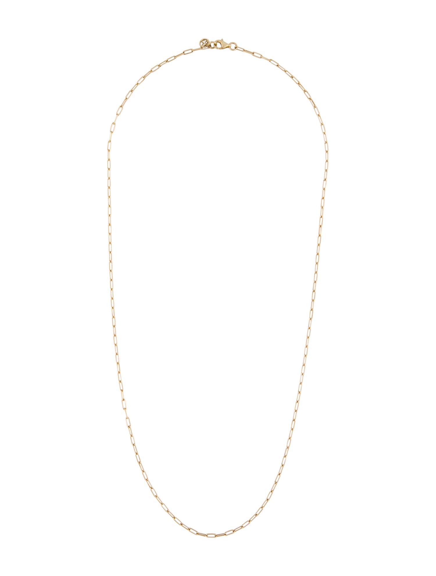 Necklace 14K Paperclip Link Chain Necklace