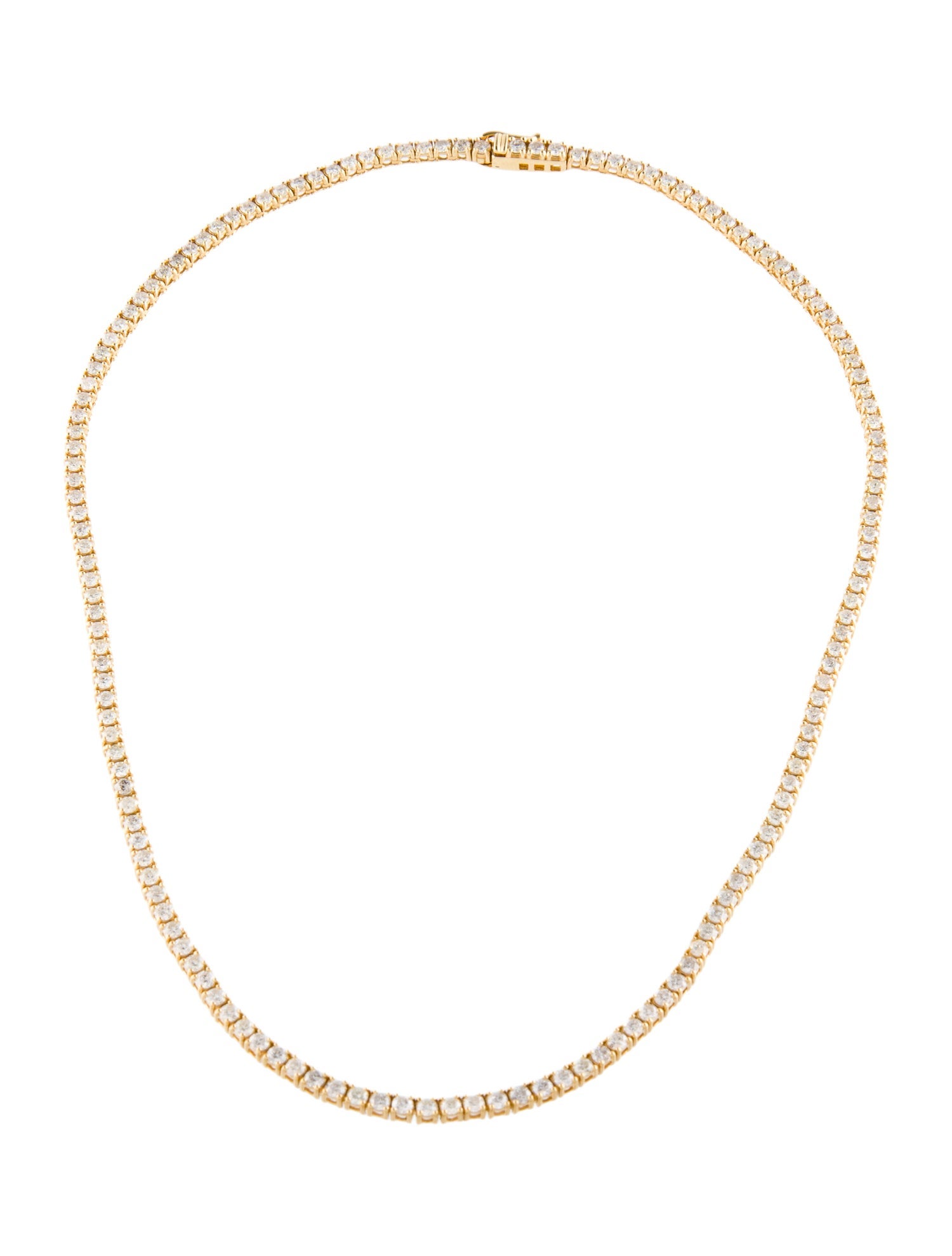 Necklace 18K 7.20ctw Diamond Tennis Chain Necklace