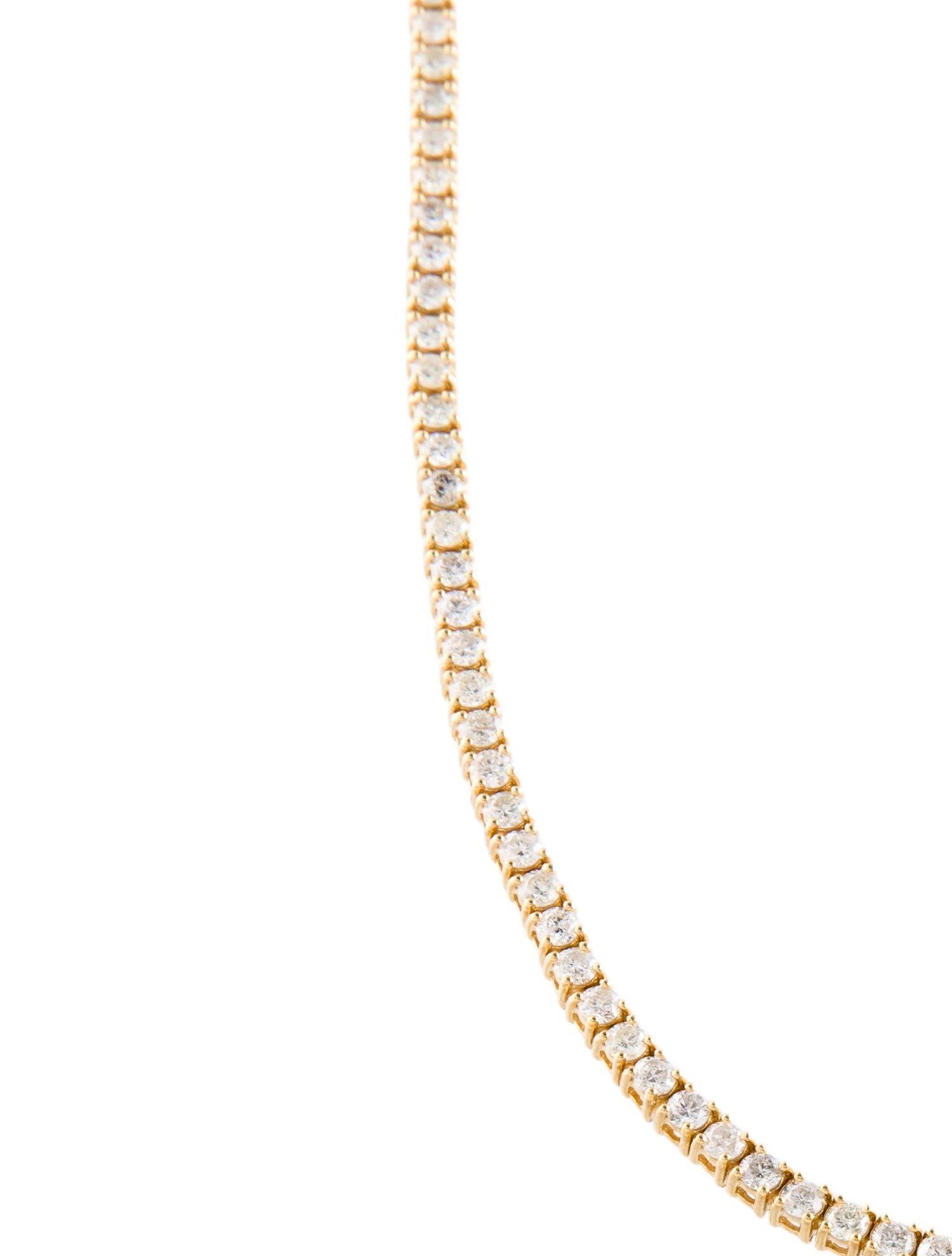 Necklace 18K 7.20ctw Diamond Tennis Chain Necklace