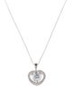 Necklace 14K 2.02ctw Lab-Grown Diamond Heart Pendant Necklace