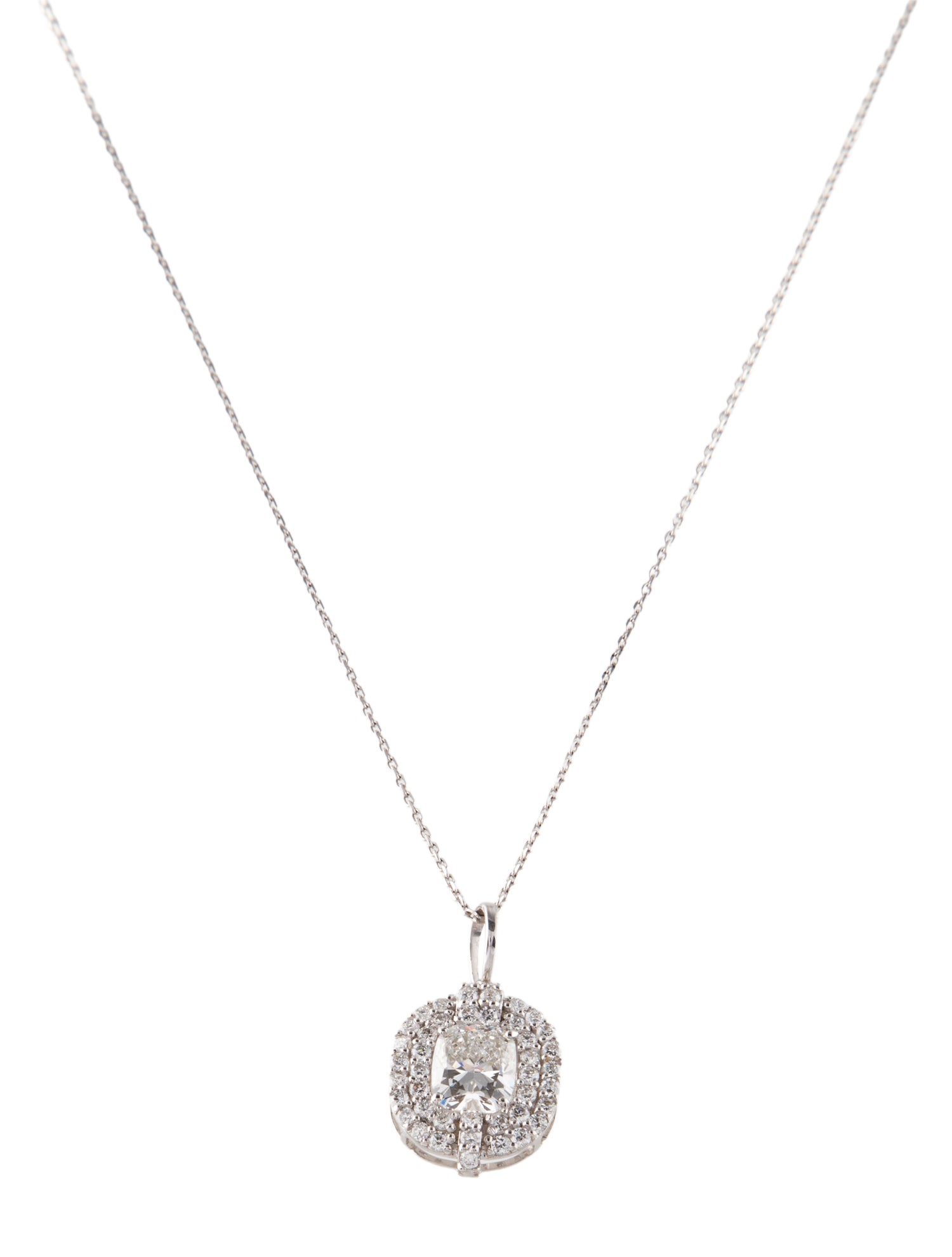 Necklace 14K 1.55ctw Lab-Grown Diamond Pendant Necklace
