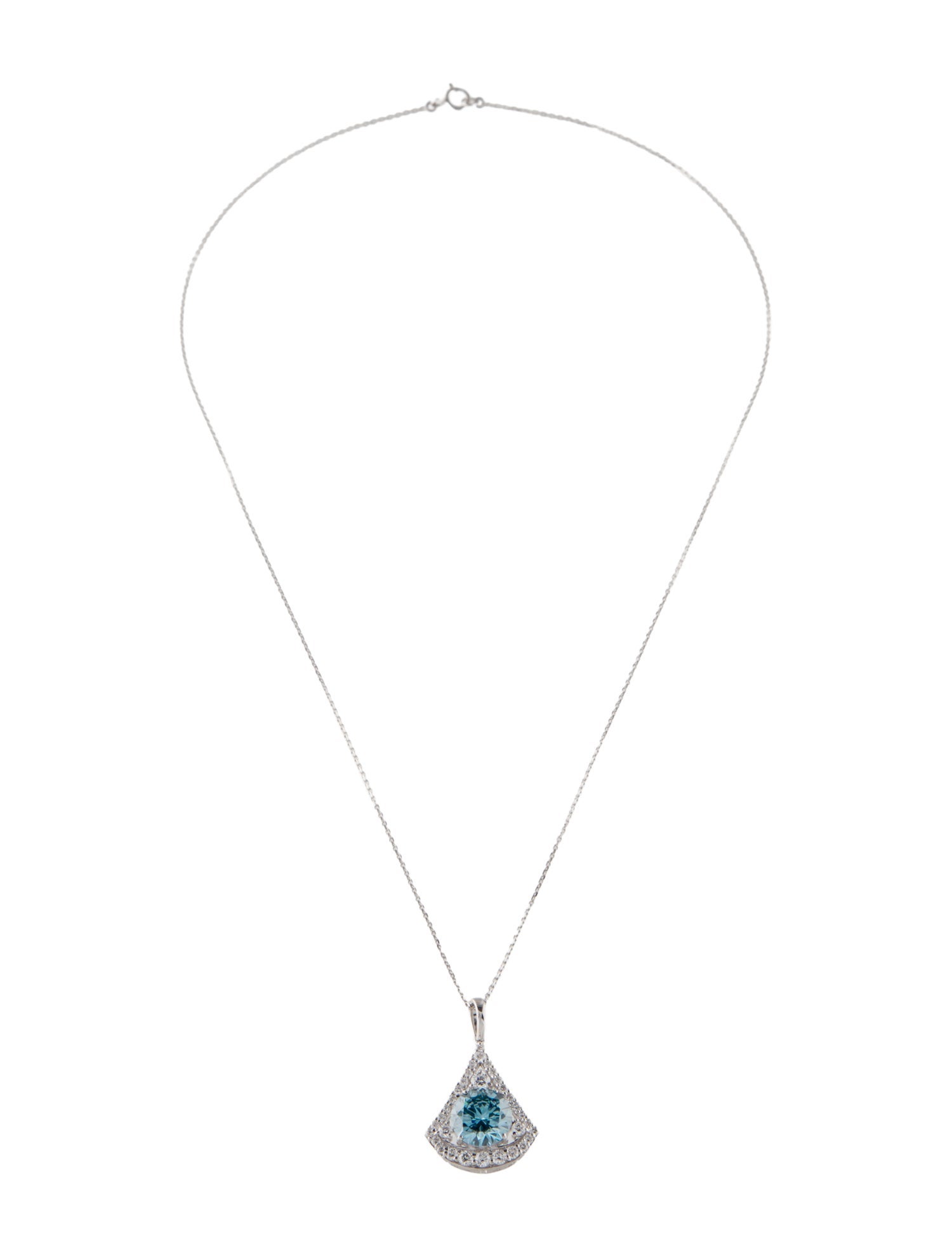 Necklace 14K 2.80ctw Lab-Grown Diamond Pendant Necklace