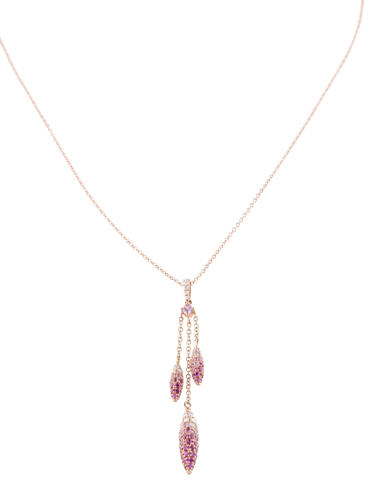 Necklace Martin Flyer 14K Sapphire & Diamond Splash Pendant Necklace