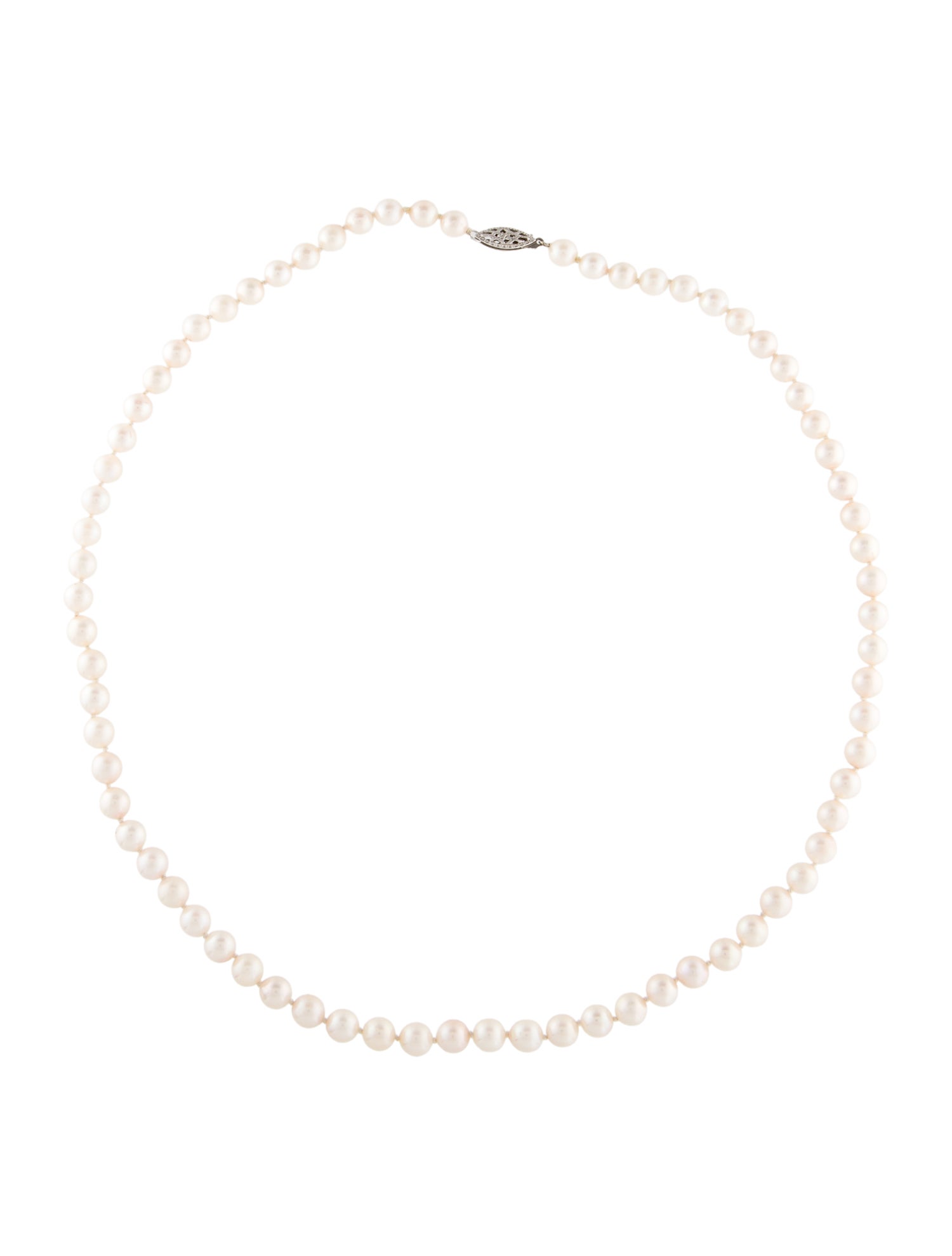 Necklace 14K Pearl Strand Necklace