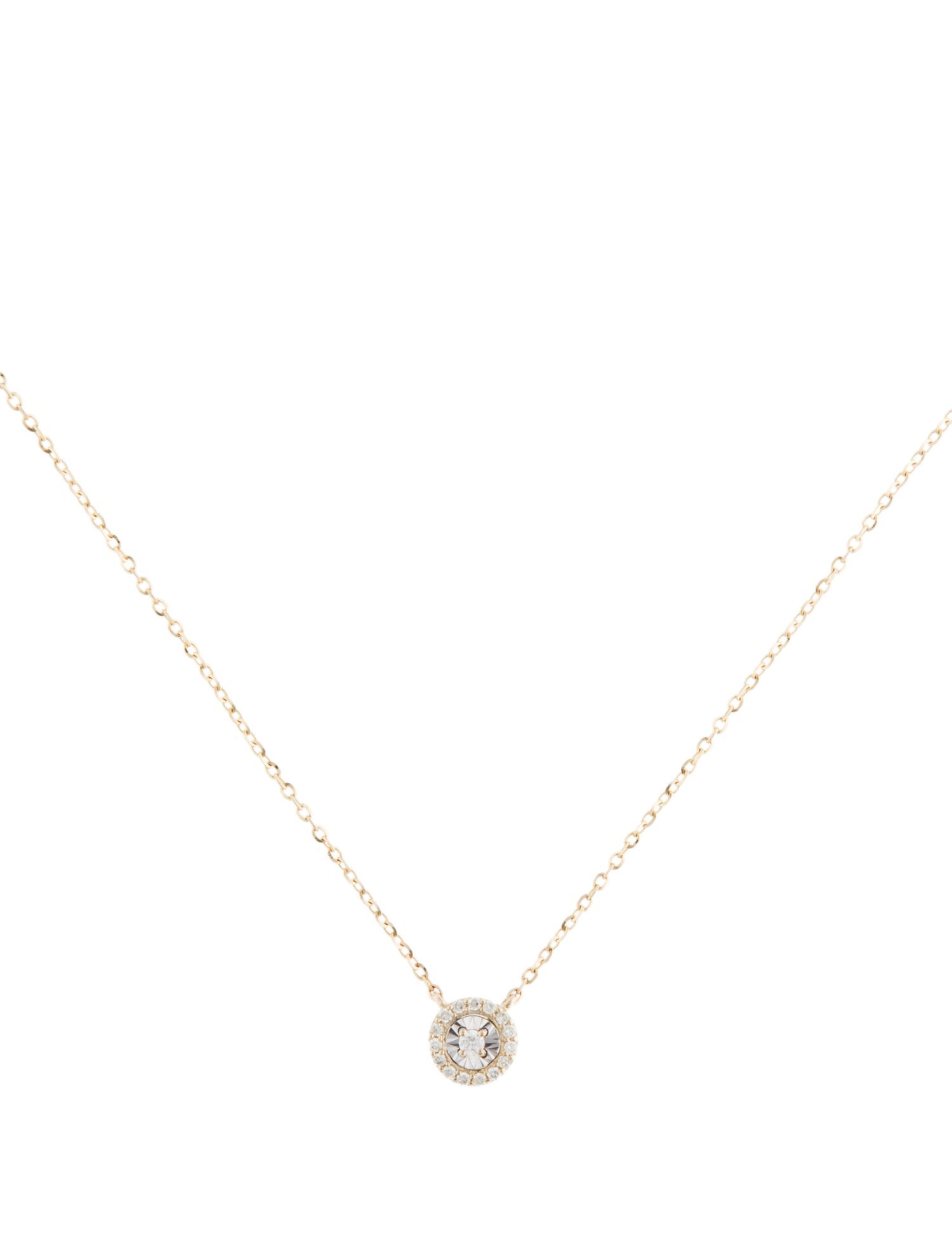 Necklace 14K Diamond Pendant Necklace