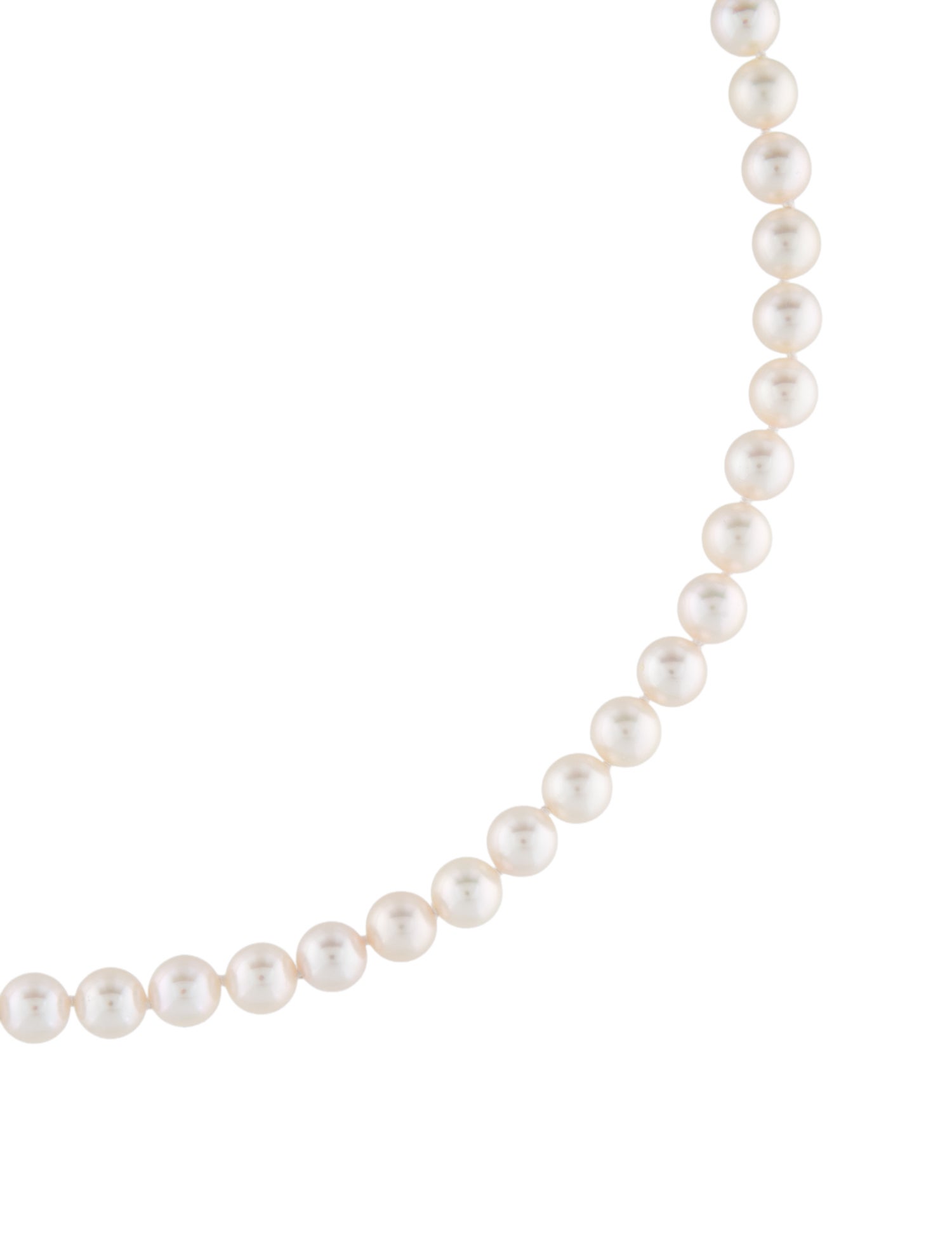 Necklace 18K Pearl Bead Strand