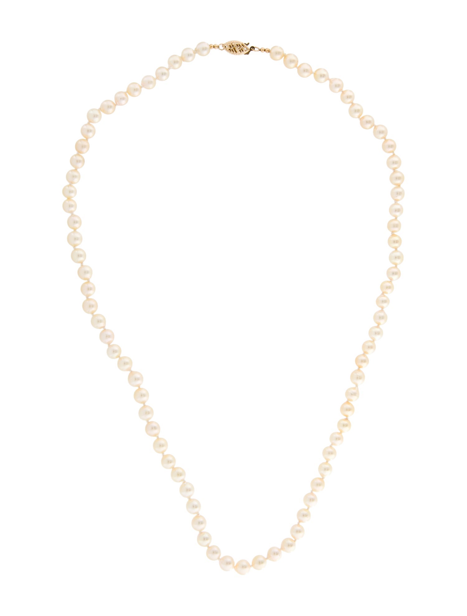 Necklace 14K Pearl Strand Necklace