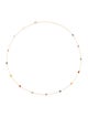 Jewelmak 14K 2.28 Multi-Color Sapphire Necklace