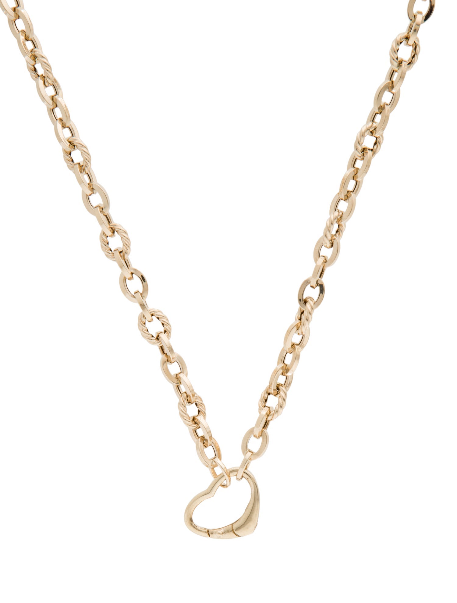 Necklace 14K Heart Lock Chain Necklace
