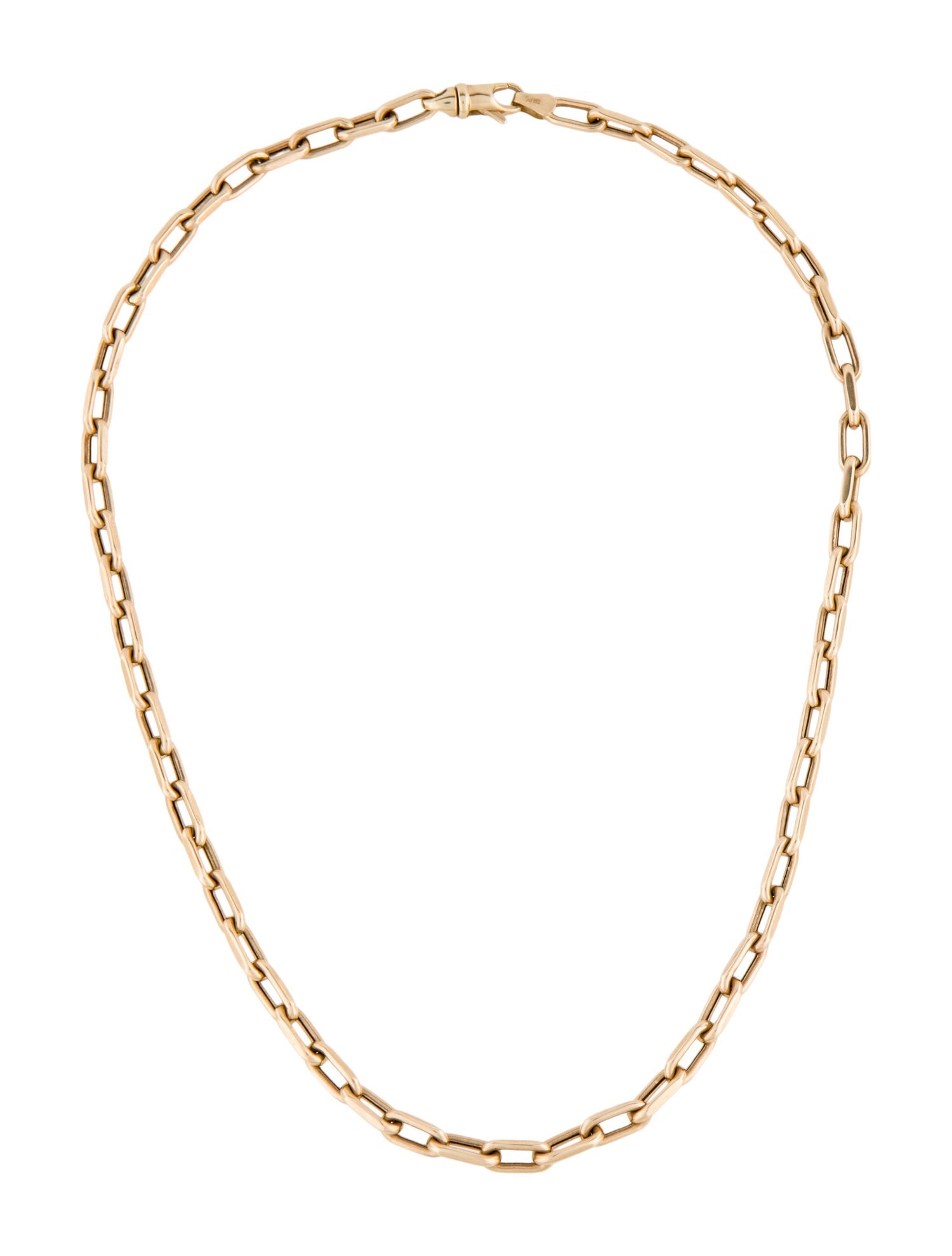 Necklace 14K Paperclip Chain Necklace